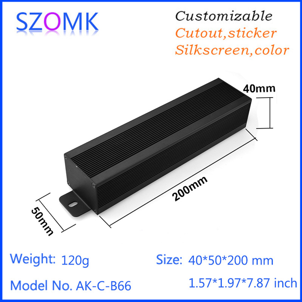 Diy Electronics Storage - 1Piece 40*50*200mm Aluminum Box Enclosure Electronics