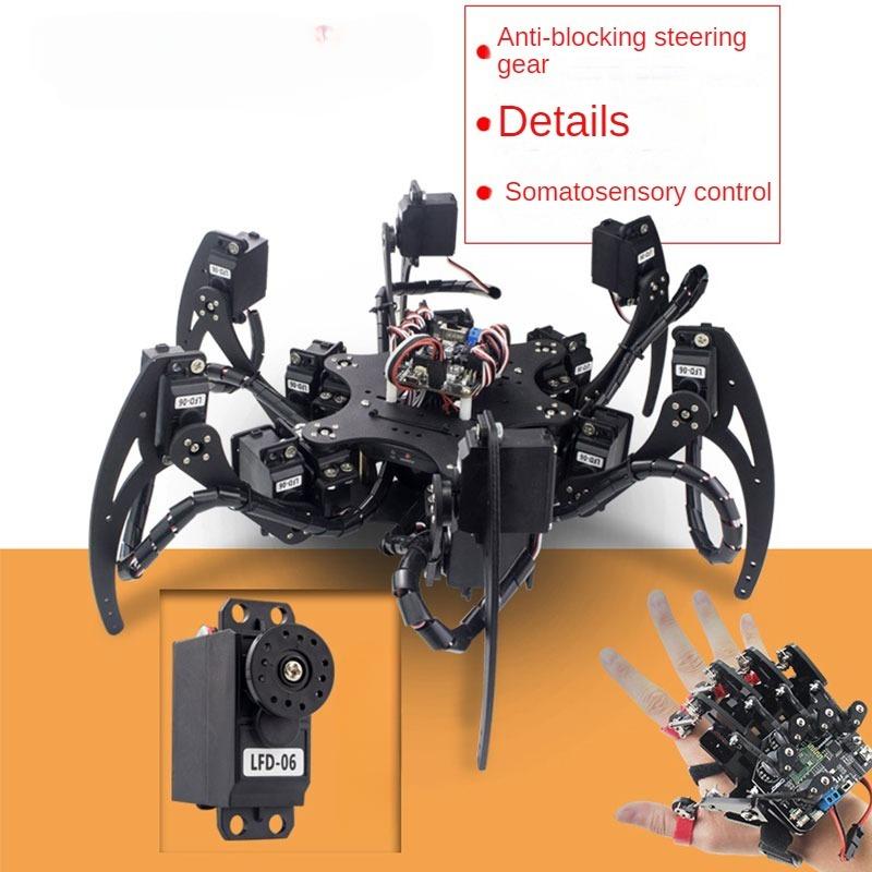 18 DOF Aluminium Hexapod Spide - Diy Kit Elektronik ulasan dan harga