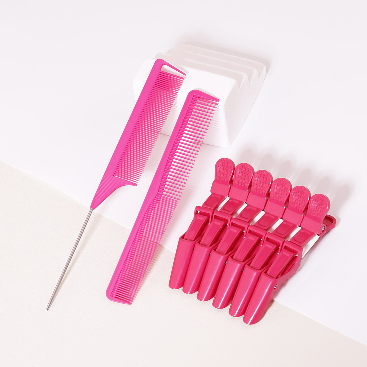 8pcs Hair Comb Set - Hair Tip  - Crocodile Clip Set ulasan dan harga