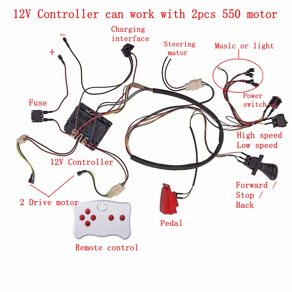 Child electric car DIY modifie - Diy Kit Elektronik ulasan dan harga