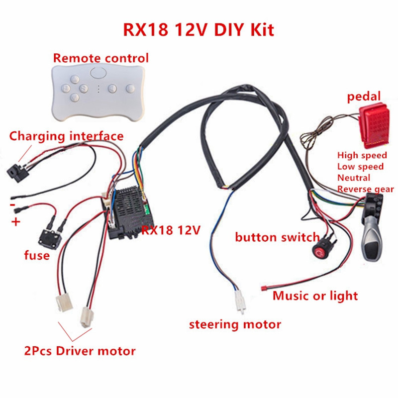 Child electric car DIY modifie - Diy Kit Elektronik ulasan dan harga