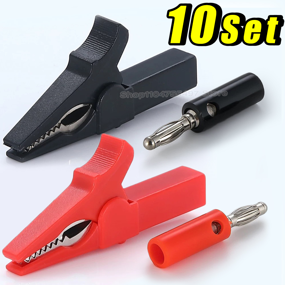 Alligator Clip with Banana Plu - Crocodile Clip Set ulasan dan harga