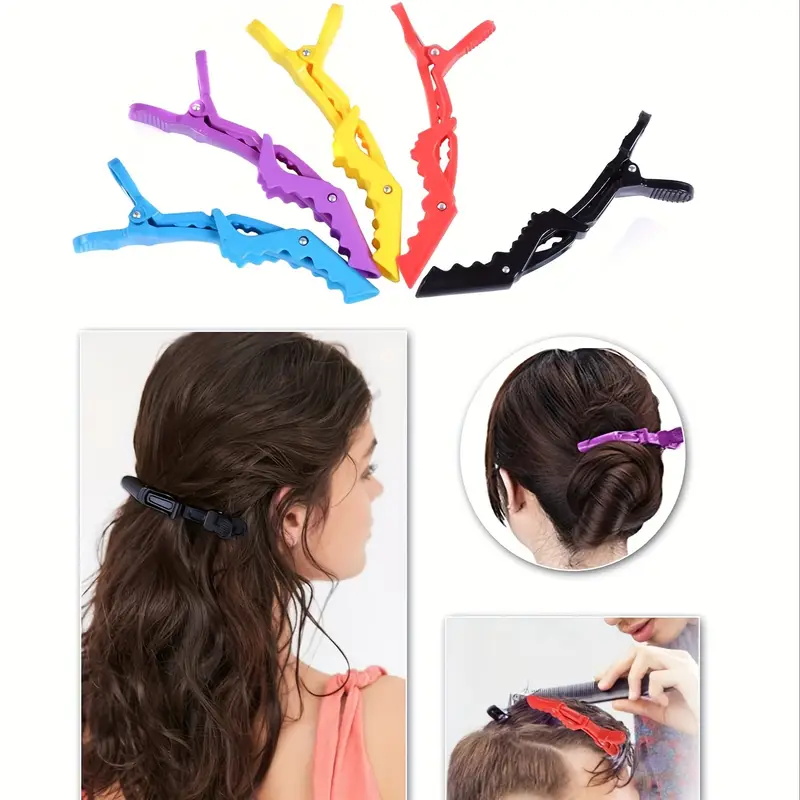 6pcs/Set Crocodile Hair Clips  - Crocodile Clip Set ulasan dan harga