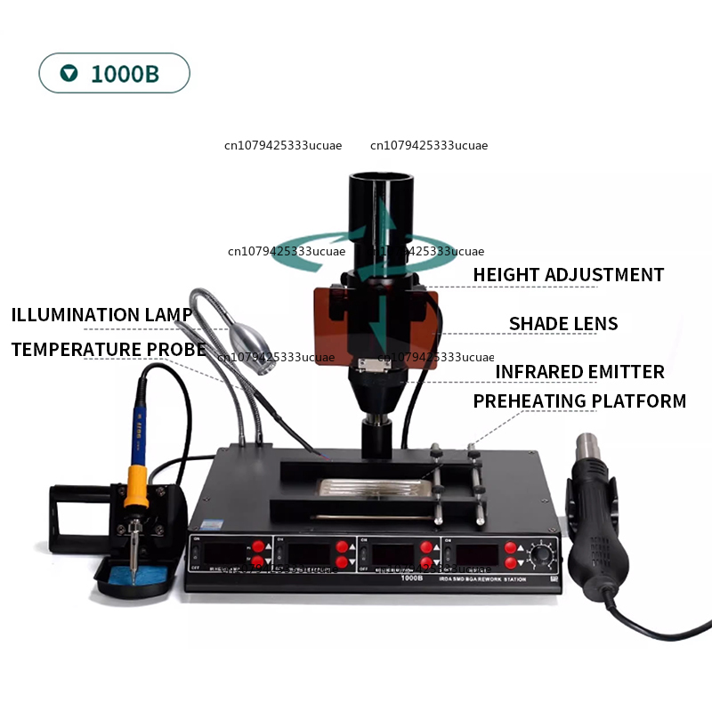 1000B/1000A Infrared Multifunc - Hot Air Rework Station ulasan dan harga