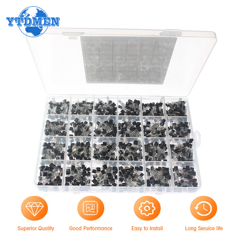 50-900PCS Transistors kit NPN  - Mosfet Transistor Set ulasan dan harga