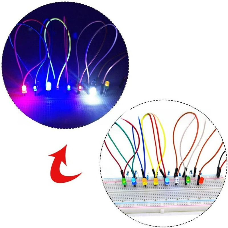 400PCS 3mm Dual-Pin LED Diodes - R/Diy Electronics ulasan dan harga