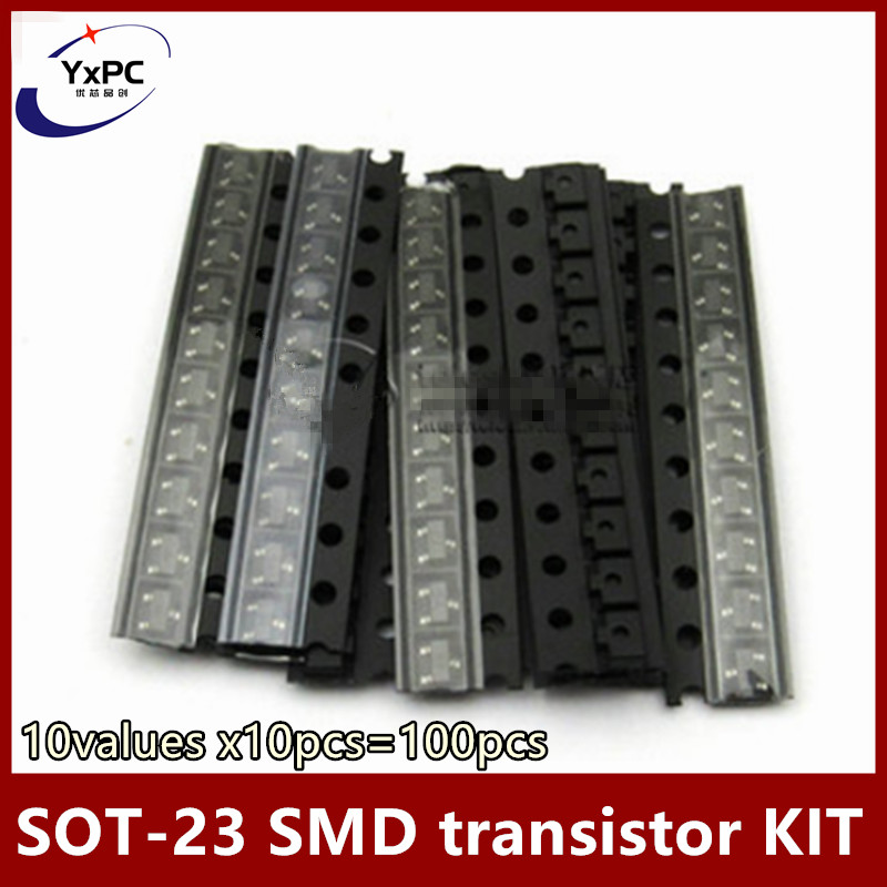 10values x10pcs=100pcs SOT-23  - Mosfet Transistor Set ulasan dan harga
