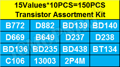 150PCS TO-126 Transistor Assor - Mosfet Transistor Set ulasan dan harga
