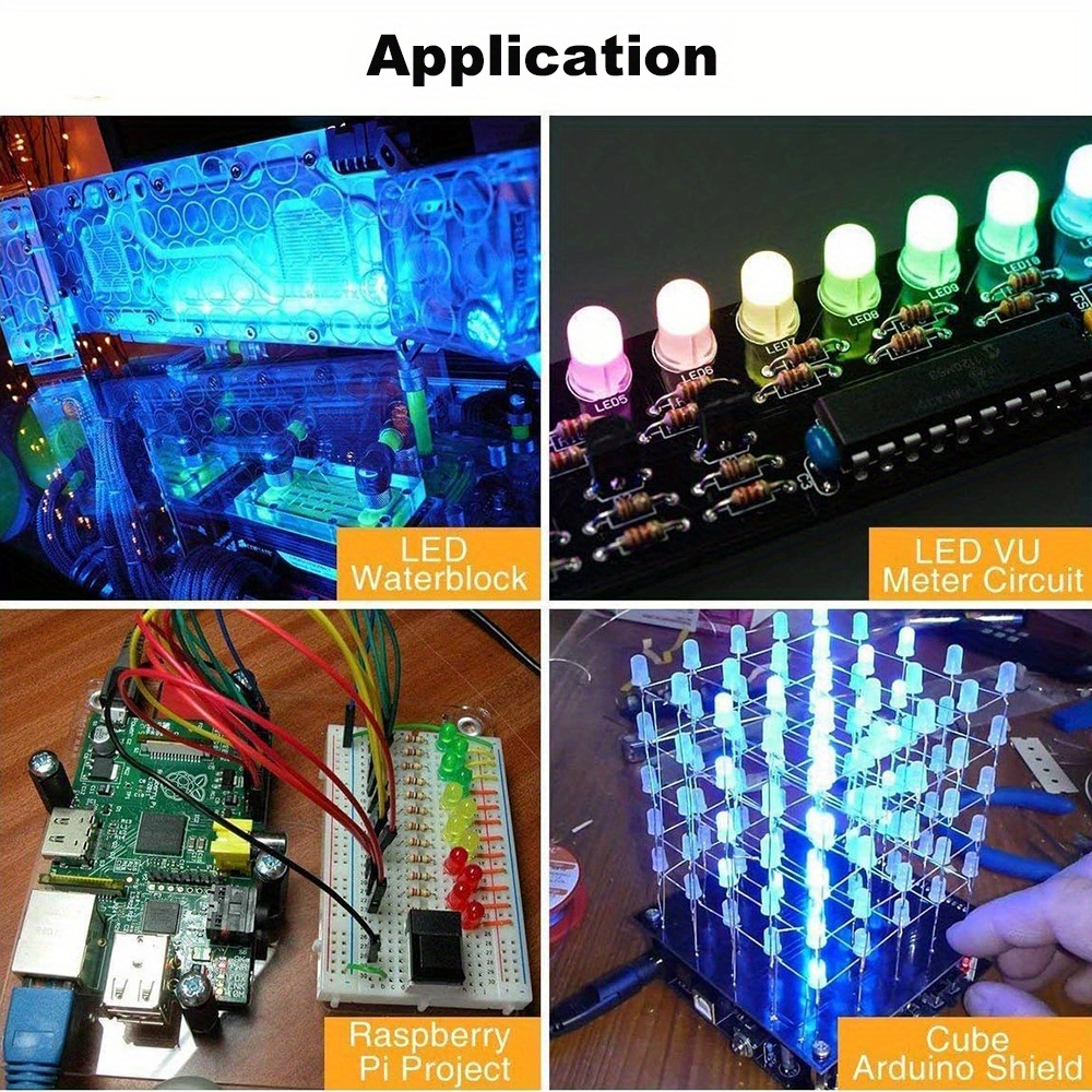 100/200PCS 3mm 5mm Multicolor  - R/Diy Electronics ulasan dan harga