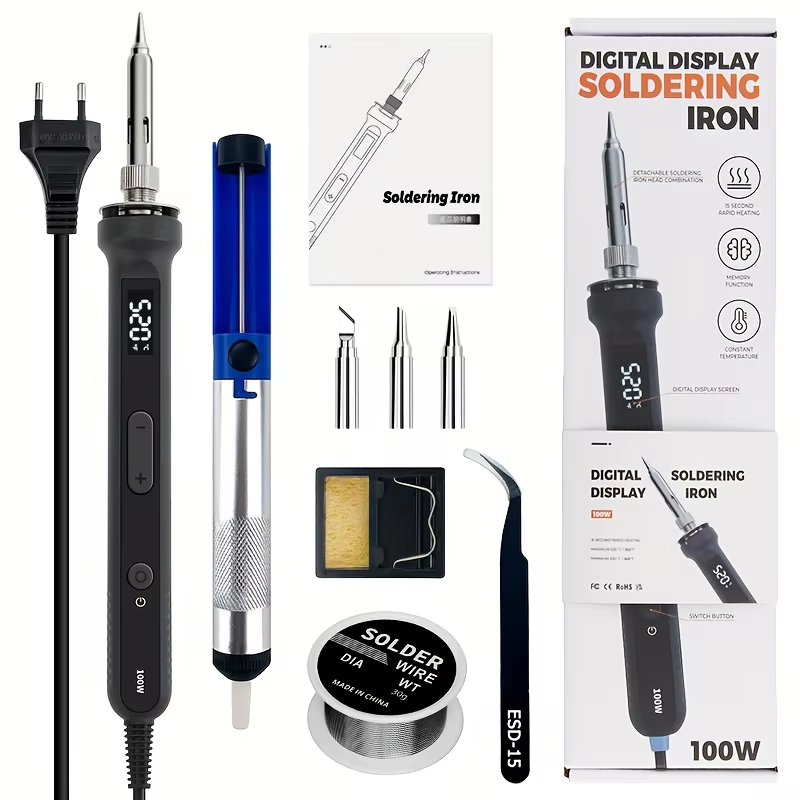 100W Digital Soldering Iron Ki - Diy Electronics Circuits ulasan dan harga