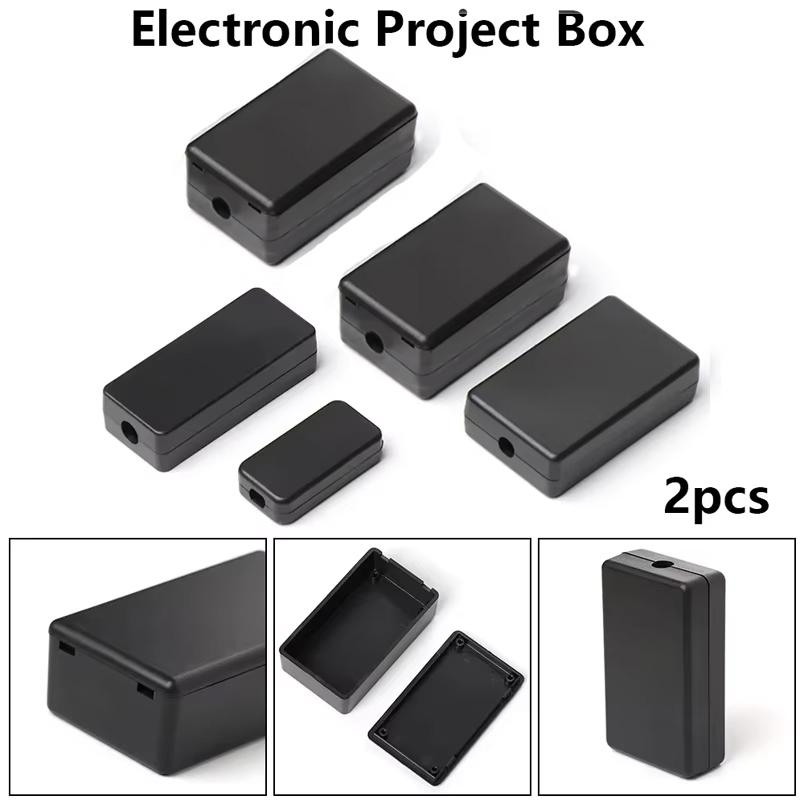 2PCS Plastic Waterproof Black  - Diy Electronics Storage ulasan dan harga