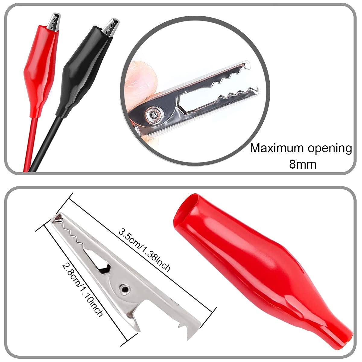 Alligator Clip to USB, Crocodi - Crocodile Clip Set ulasan dan harga