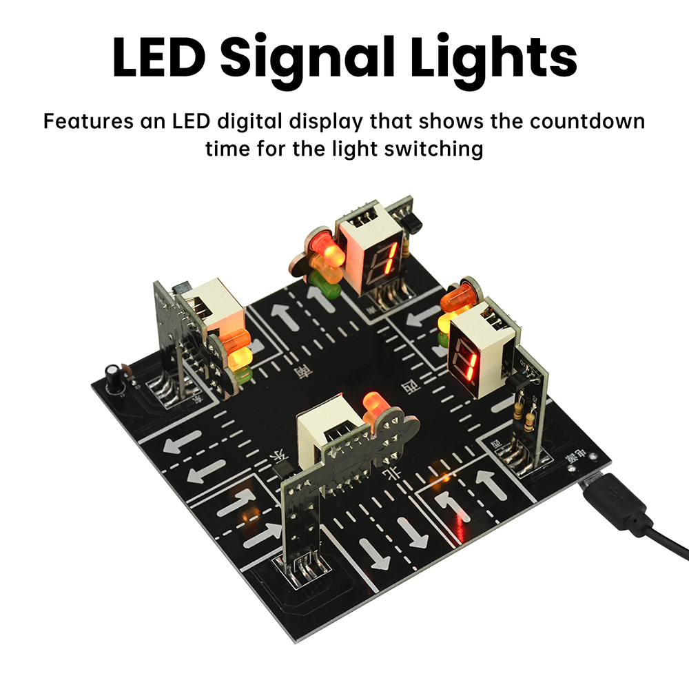 Traffic Light Simulator Kit wi - Diy Electronics Kits For Adults ulasan dan harga