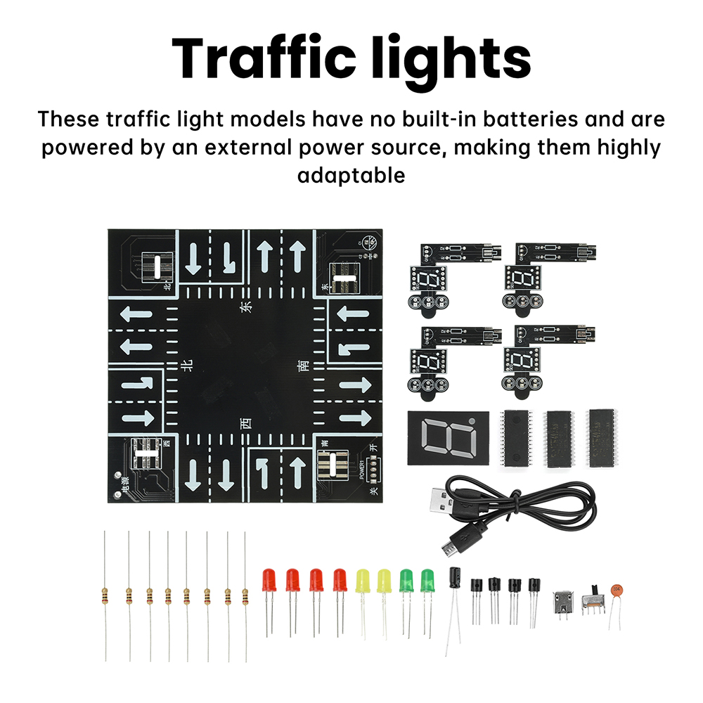 Traffic Light Simulator Kit wi - Diy Electronics Kits For Adults ulasan dan harga