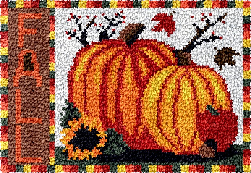 Pumpkin Latch hook kit with pr - Diy Electronics Kits For Adults ulasan dan harga