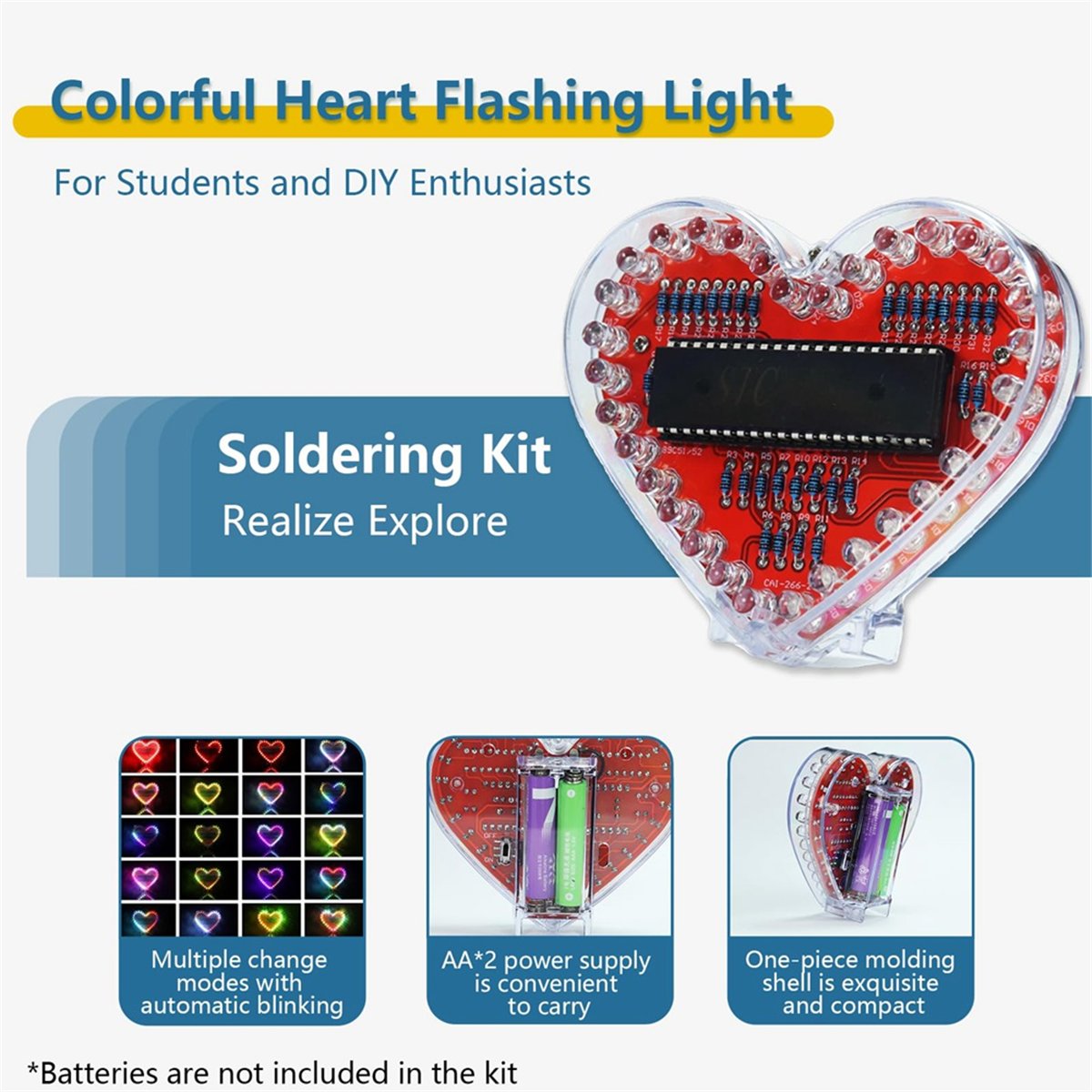 DT262/Soldering Practice Kit,  - Diy Electronics Projects For Beginners ulasan dan harga