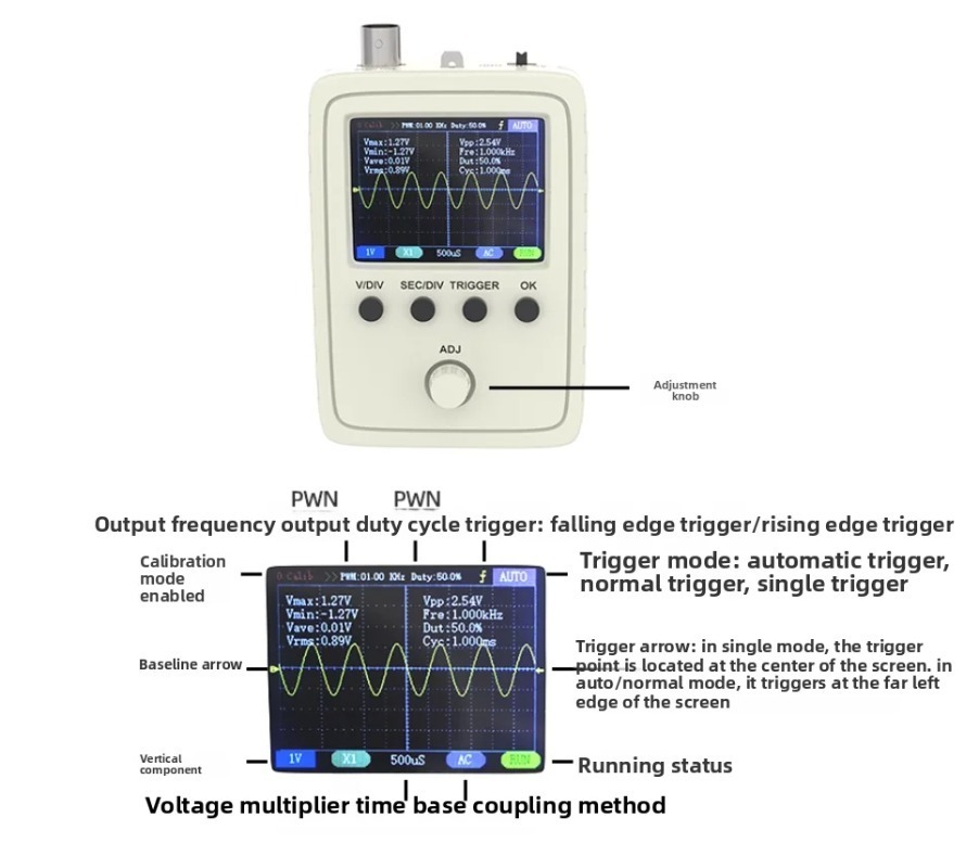 Digital Oscilloscope DIY Assem - Diy Electronics Circuits ulasan dan harga