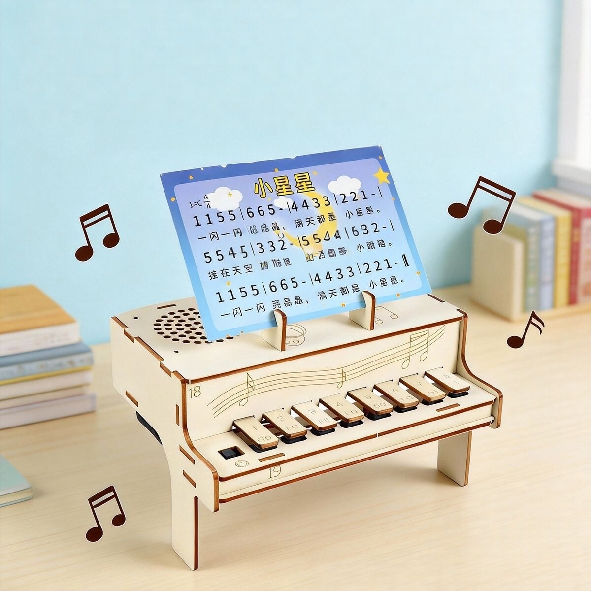 DIY Wooden Electronic Piano Mo - Diy Electronics Kits For Adults ulasan dan harga