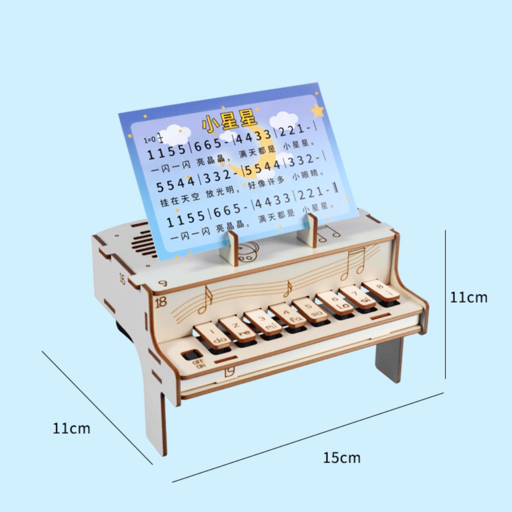 DIY Wooden Electronic Piano Mo - Diy Electronics Kits For Adults ulasan dan harga