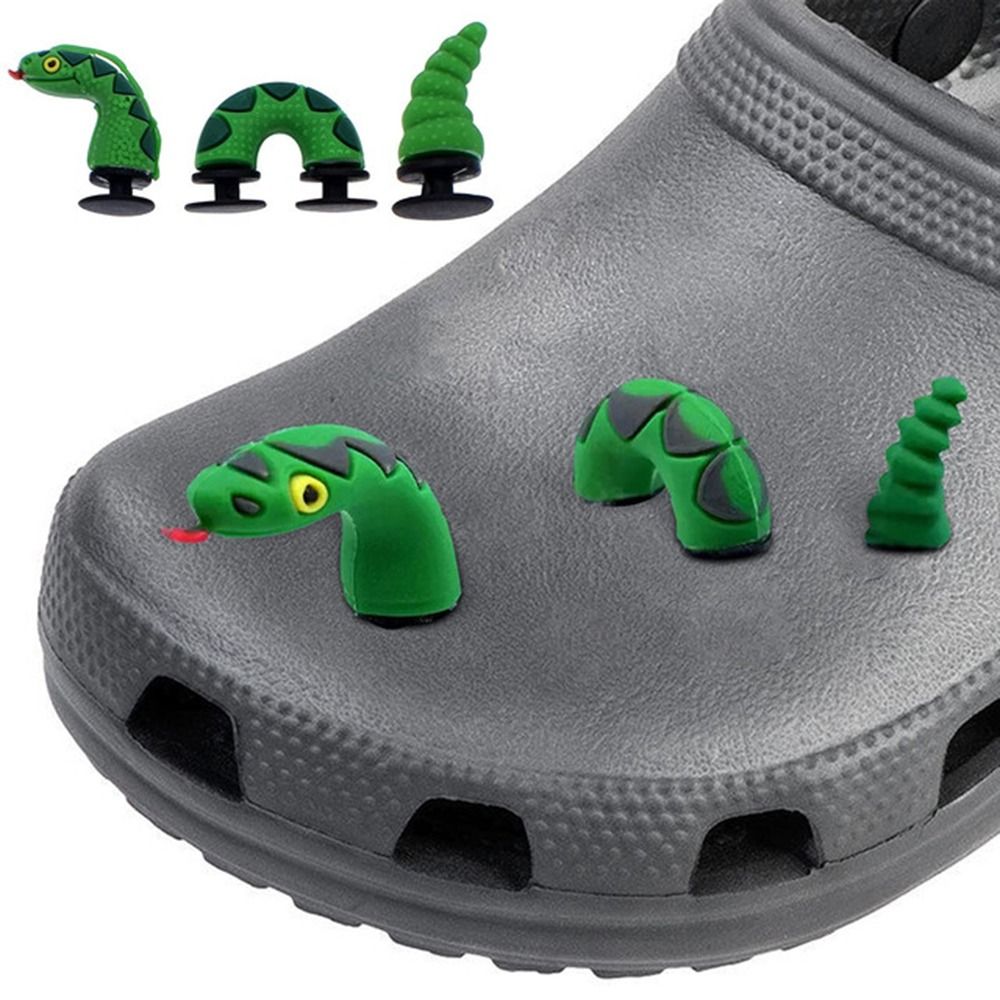 3D Shoes Buckle Clip DIY Decor - Crocodile Clip Set ulasan dan harga