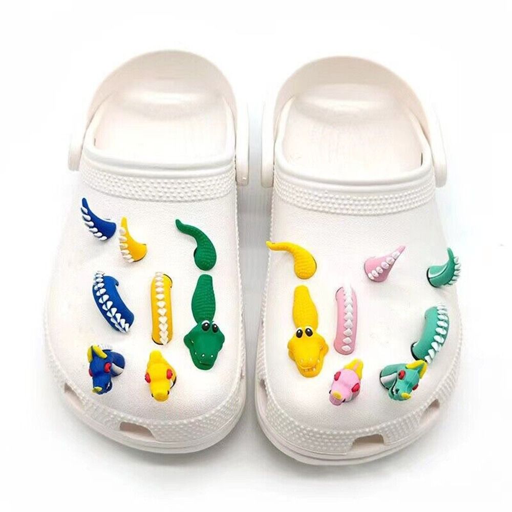 3D Shoes Buckle Clip DIY Decor - Crocodile Clip Set ulasan dan harga