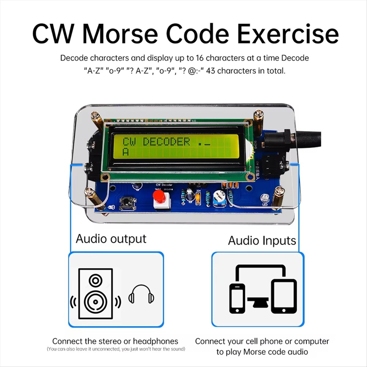 HDL DC9V CW Morse Code Decoder - Diy Electronics Circuits ulasan dan harga
