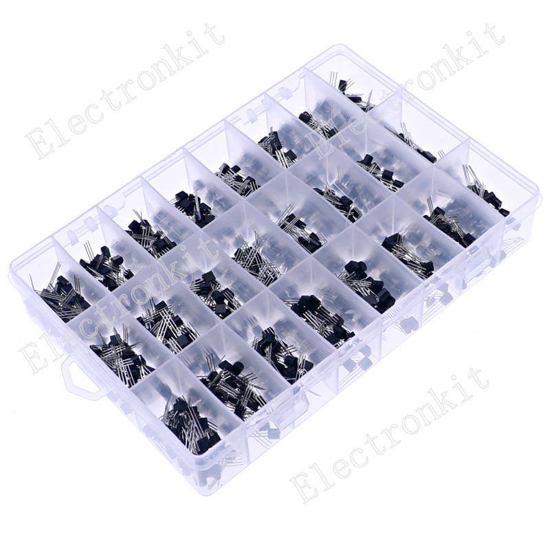 840pcs 24Values TO-92 PNP/NPN  - Mosfet Transistor Set ulasan dan harga