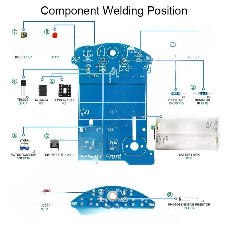 Practice Soldering Learning El - Diy Electronics Projects For Beginners ulasan dan harga