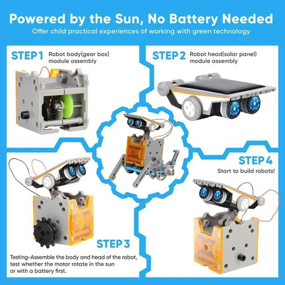 13 in 1 Solar Powered Robot Sc - Diy Kit Elektronik ulasan dan harga
