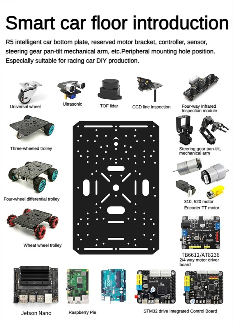 4WD Robot Car Chassis with TT  - Diy Kit Elektronik ulasan dan harga